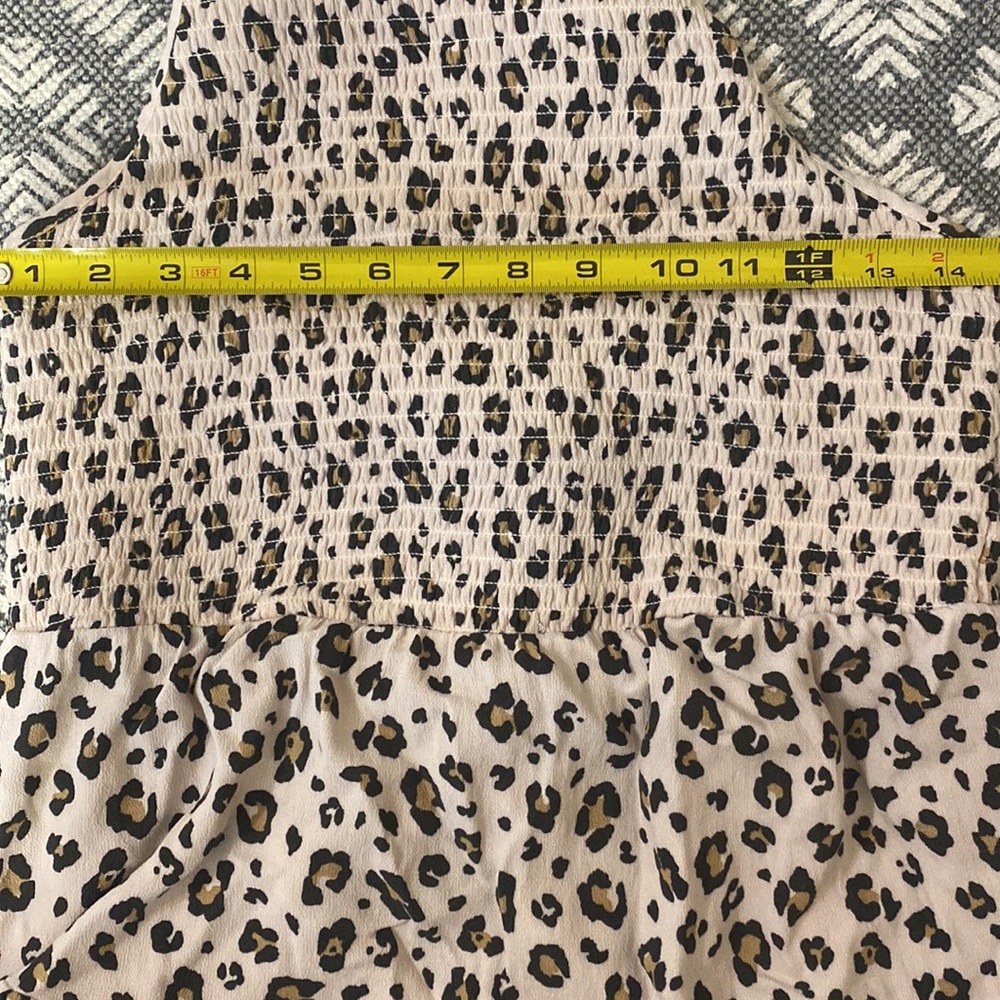 NWOT AMERICAN EAGLE 🦅 animal print midi halter dress size L - Picture 7 of 7